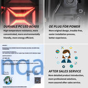 10-22 VW Amarok Vland LED Aftermarket Tail Lights With Dynamic Welcome Lighting Smoked [E-mark]