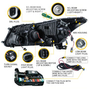 Vland Carlamp Dual Beam Headlights For Honda Accord 2008-2012