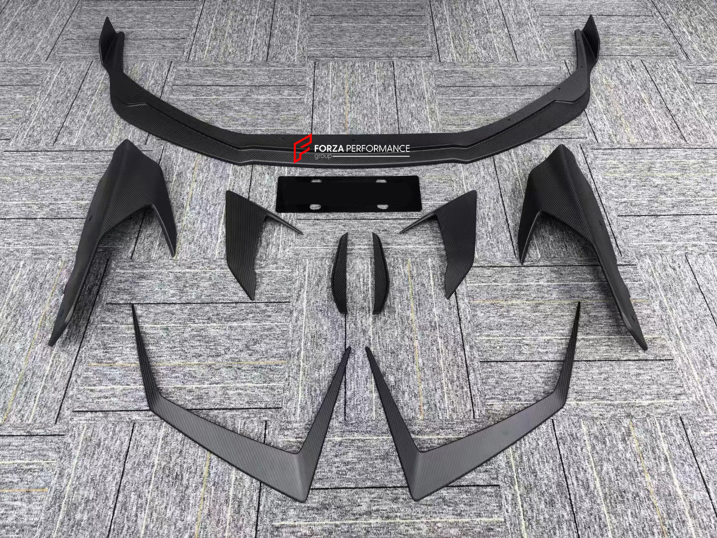 DRY CARBON FRONT LIP for LAMBORGHINI HURACAN STO LP640 2021+