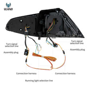 VW Golf MK7 MK7.5 Hatchback 2013-2021 Vland Tail Lights Laser Style [E-mark]