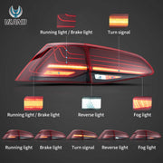 VW Golf MK7 MK7.5 Hatchback 2013-2021 Vland Tail Lights Laser Style [E-mark]