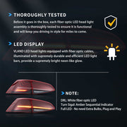 VW Golf MK7 MK7.5 Hatchback 2013-2021 Vland Tail Lights Laser Style [E-mark]
