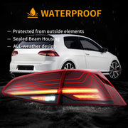 VW Golf MK7 MK7.5 Hatchback 2013-2021 Vland Tail Lights Laser Style [E-mark]