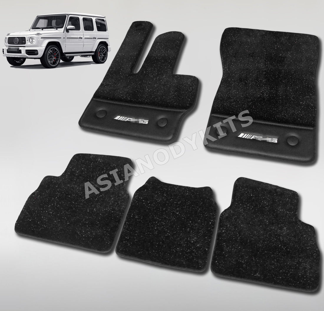 Buy Now VELOUR FLOOR MATS for MERCEDES BENZ G CLASS W463A W464 2018 - 2024 and upgrade car parts from SIR Tuning at the Best Price. Headlights, Tail lights, Bodykits, Navigations, body kit and more - Fast & Free Shipping within Europe, US & Worldwide.