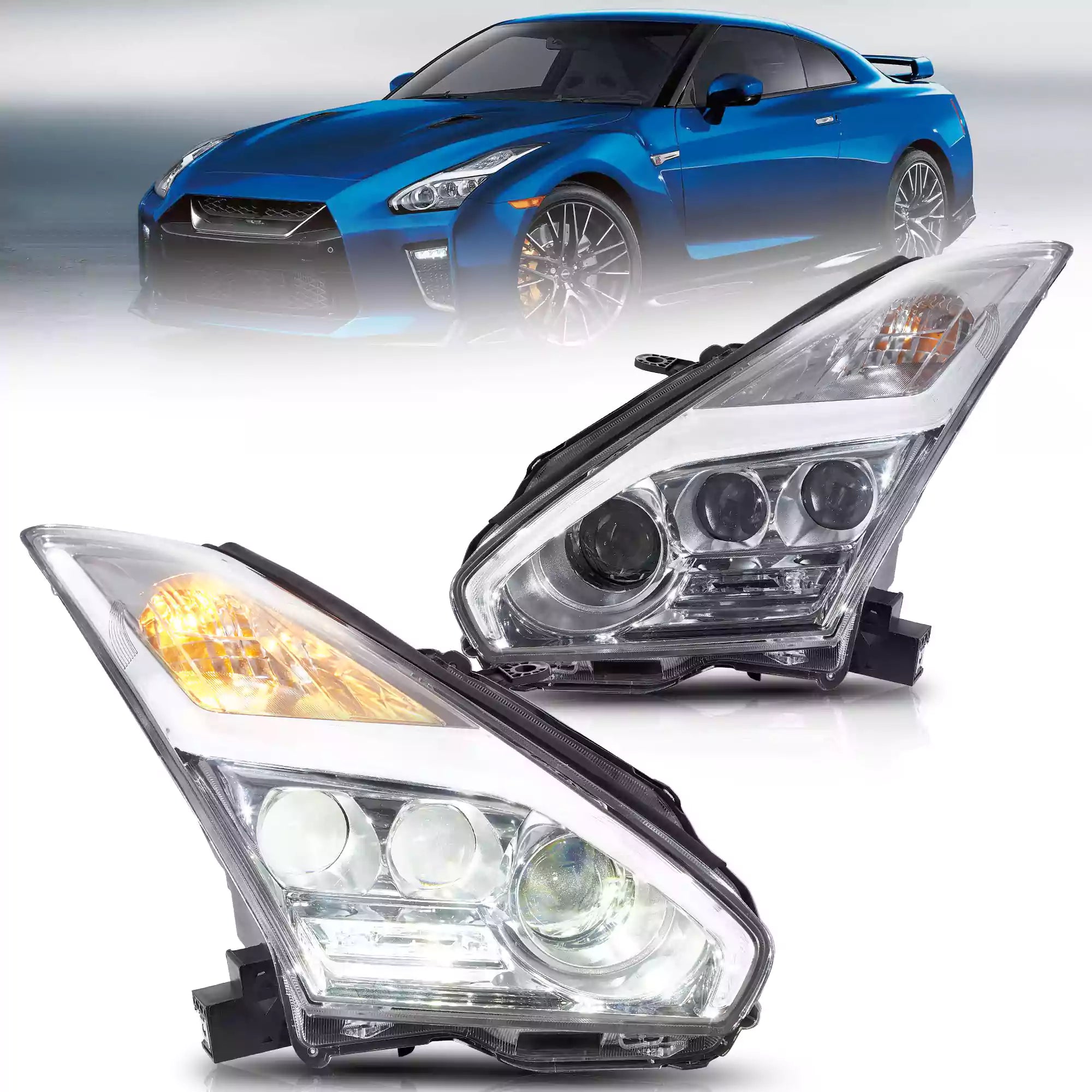 2008-2023 Nissan GT-R R35 Vland LED Headlights