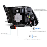 Vland Dodge Ram 1500 2500 3500 09-18 HeadLights Full LED Black