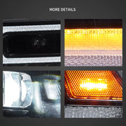 Vland Dodge Ram 1500 2500 3500 09-18 HeadLights Full LED Black