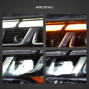 Vland 18-23 Ford Mustang Headlights Full LED With S650 Style