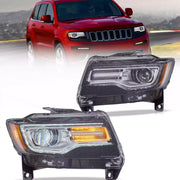 11-13 Jeep Grand Cherokee (WK2) Vland Headlights Full LED With Startup Animation/ Blue DRL