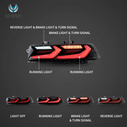 Vland 2014-2015 Chevrolet Camaro 5th Gen Facelift LED Tail Lights