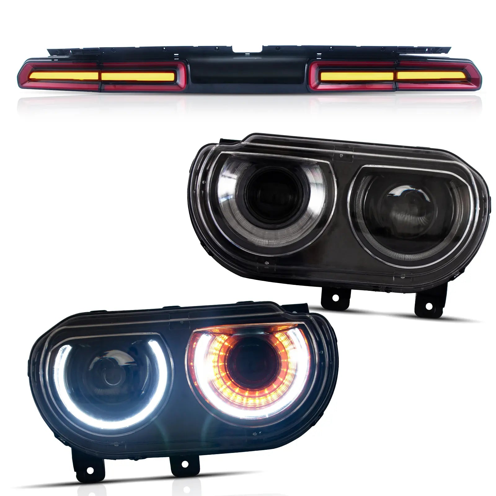 Vland Headlights And Tail Lights For Dodge Challenger 2008-2014