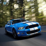 05-09 Ford Mustang 5th Gen (S-197 I) Pre-Facelift Vland LED Dual Beam Projector Headlights Black