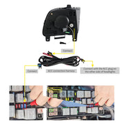 05-09 Ford Mustang 5th Gen (S-197 I) Pre-Facelift Vland LED Dual Beam Projector Headlights Black