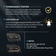 05-09 Ford Mustang 5th Gen (S-197 I) Pre-Facelift Vland LED Dual Beam Projector Headlights Black