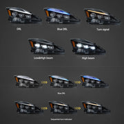 06-12 Lexus IS250/IS250C/IS350/IS220d & 08-14 ISF(XE20) Vland Matrix Projector Headlights With Blue DRL