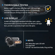 06-22 Toyota FJ Cruiser XJ10 Vland Full LED Dual Beam Projector Upgrade Headlights With start-up animation