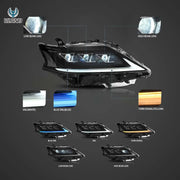 13-15 Lexus RX270 RX350 RX450H Vland LED Matrix Headlight Black