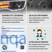 11-13 Jeep Grand Cherokee (WK2) Vland Headlights Full LED With Startup Animation/ Blue DRL