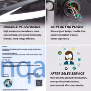 Vland Headlights For 12–21 Toyota 86/GT86, Subaru Brz, Scion Frs W/Triple LED Projector