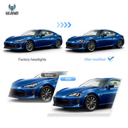 Vland Headlights For 12–21 Toyota 86/GT86, Subaru Brz, Scion Frs W/Triple LED Projector