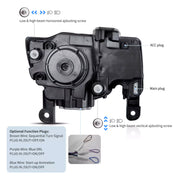 14-22 Jeep Grand Cherokee (WK2) Vland Headlights Full LED With Startup Animation/ Blue DRL