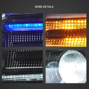 14-22 Jeep Grand Cherokee (WK2) Vland Headlights Full LED With Startup Animation/ Blue DRL