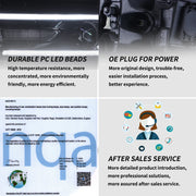 15-23 Dodge Charger Vland Dual Beam Projector Headlights Black