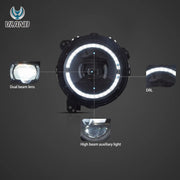 Vland 18-Up Jeep Wrangler JL JLU JT Rubicon Full LED Headlights With Start-up animation