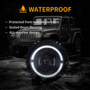Vland 18-Up Jeep Wrangler JL JLU JT Rubicon Full LED Headlights With Start-up animation