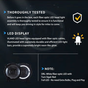 Vland 18-Up Jeep Wrangler JL JLU JT Rubicon Full LED Headlights With Start-up animation