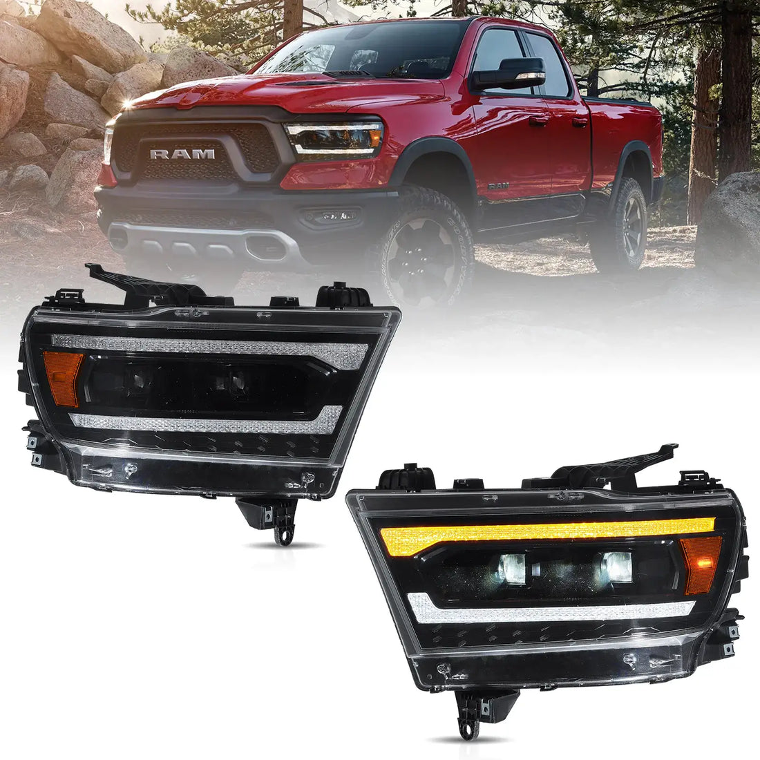 Buy Now 19-24 Dodge Ram 1500 Vland Full LED Headlights W/Start-up Animation and upgrade car parts from SIR Tuning at the Best Price. Headlights, Tail lights, Bodykits, Navigations, Headlights and more - Fast & Free Shipping within Europe, US & Worldwide.