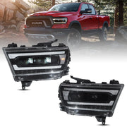 19-24 Dodge Ram 1500 Vland Full LED Headlights W/Start-up Animation