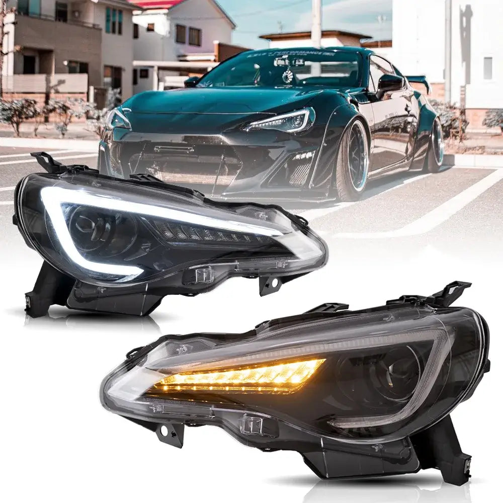 12–21 Toyota 86/GT86, Subaru Brz, Scion Frs Vland Upgrade Full LED Dual Beam Projector Headlights