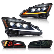 2006-2014 Lexus IS250 IS350 IS F VLAND Headlights + LED Tail Lights Set Kits