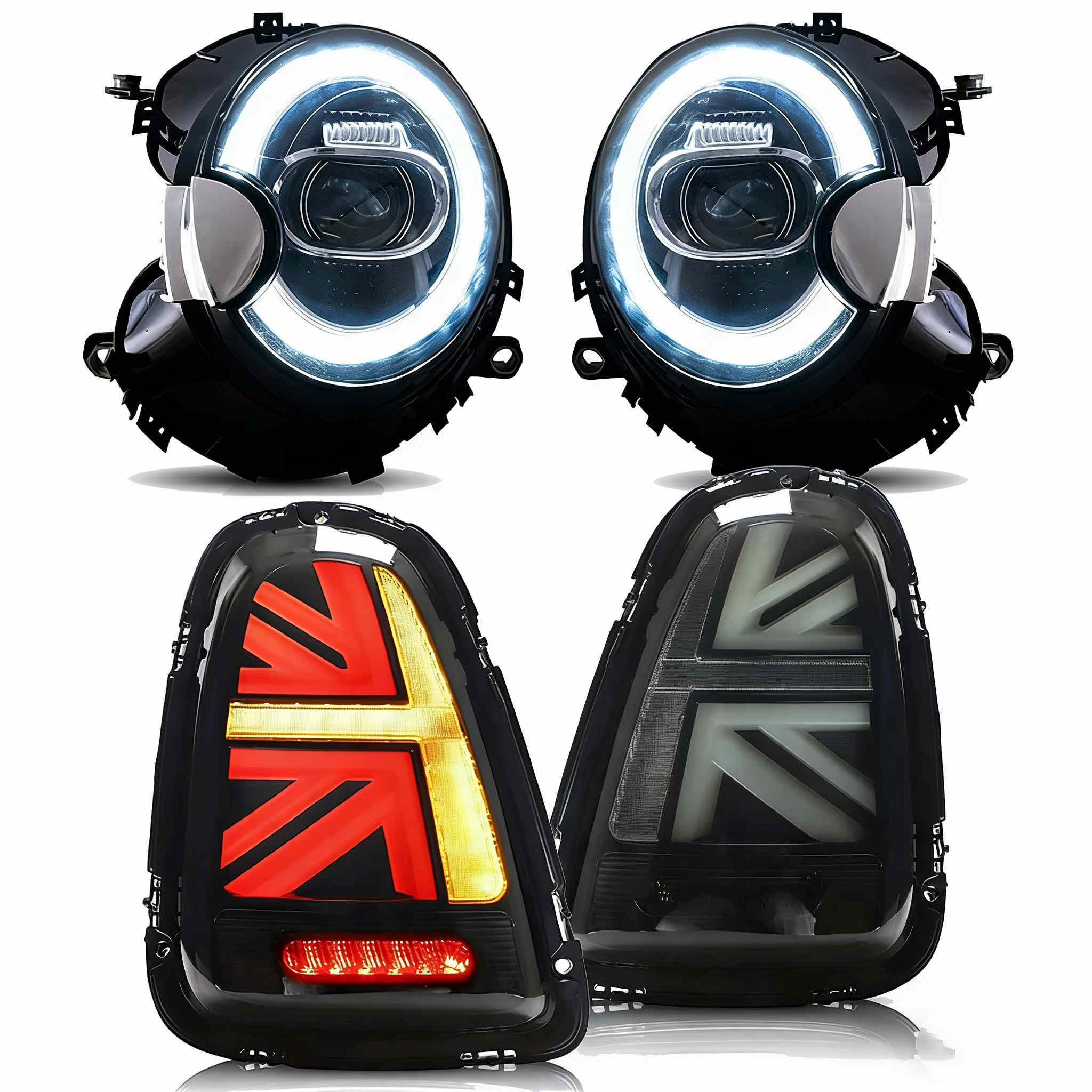 Vland Headlights+Tail Lights For 2007-2013 Mini Cooper R56 R57 R58 R59 [E-mark]