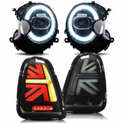 Vland Headlights+Tail Lights For 2007-2013 Mini Cooper R56 R57 R58 R59 [E-mark]
