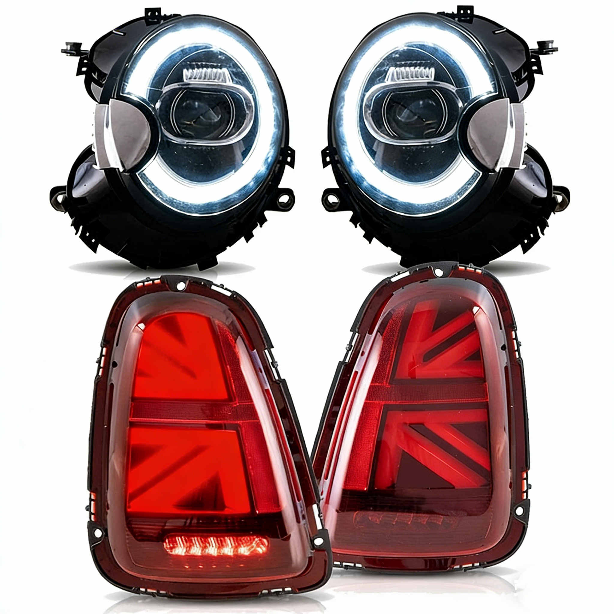 Vland Headlights+Tail Lights For 2007-2013 Mini Cooper R56 R57 R58 R59 [E-mark]