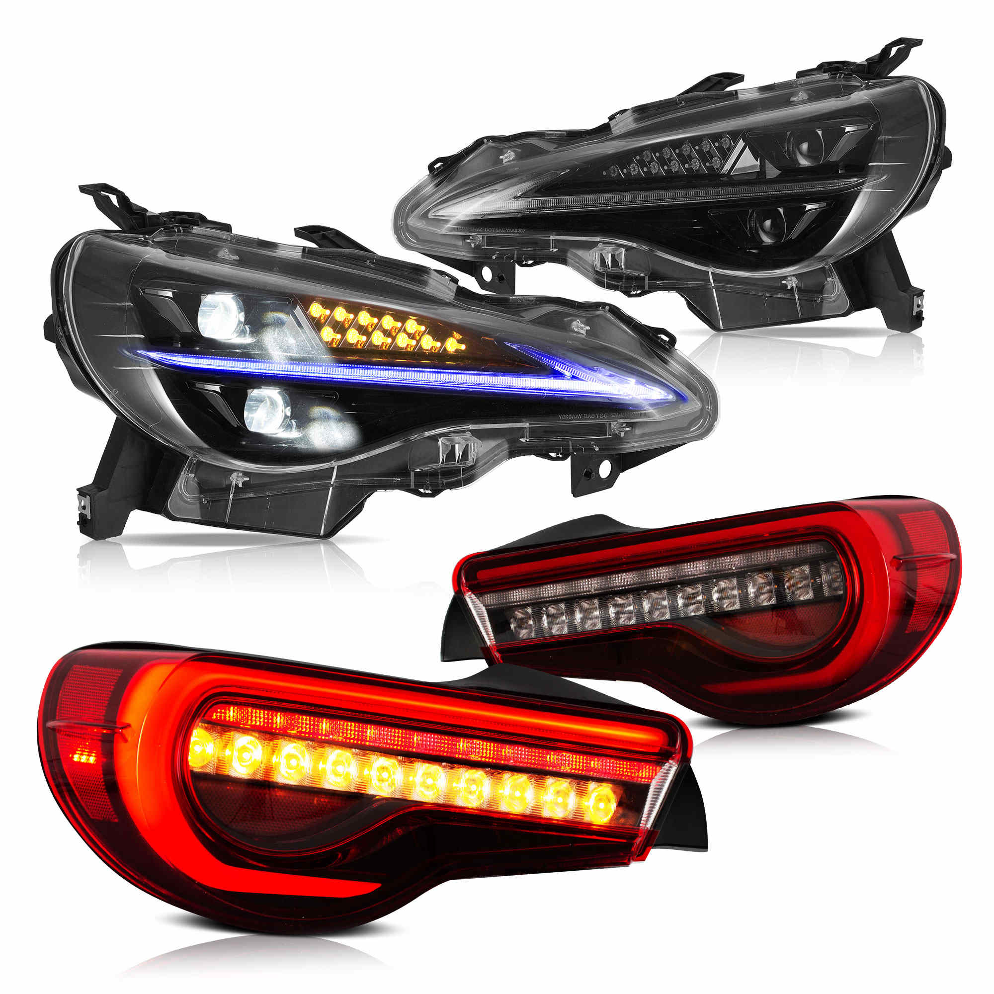 Vland Led Headlights+Tail Lights For 2012-2021 Toyota GT86/Scion FR-S/Subaru BRZ