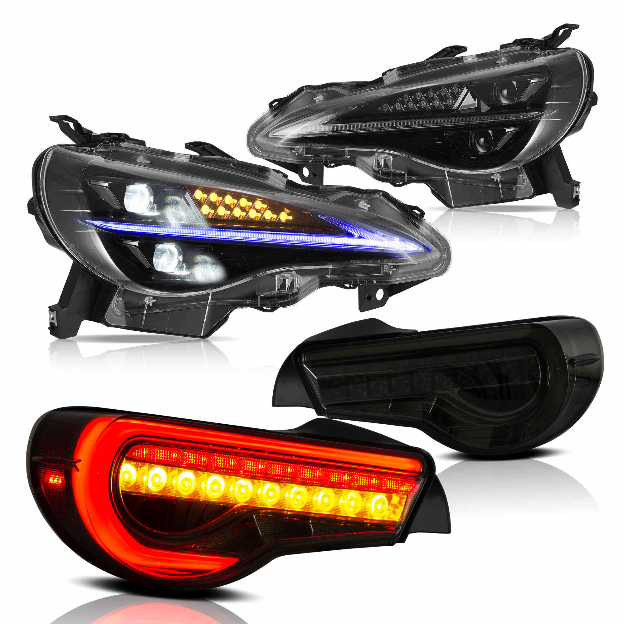 Vland Led Headlights+Tail Lights For 2012-2021 Toyota GT86/Scion FR-S/Subaru BRZ