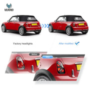 01-06 Mini Cooper R50 R52 R53 Vland Union Jack LED Tail Lights Sequential Turn Signal [E-mark]