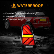01-06 Mini Cooper R50 R52 R53 Vland Union Jack LED Tail Lights Sequential Turn Signal [E-mark]