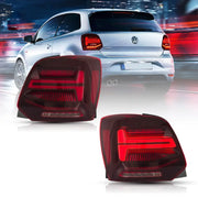 09-17 VW Polo MK5 Vland LED Aftermarket Tail Lights With Sequential Turn Signal [E-mark]