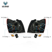 09-17 VW Polo MK5 Vland LED Aftermarket Tail Lights With Sequential Turn Signal [E-mark]