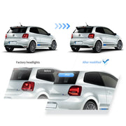 09-17 VW Polo MK5 Vland LED Aftermarket Tail Lights With Sequential Turn Signal [E-mark]
