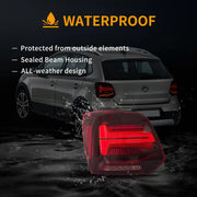 09-17 VW Polo MK5 Vland LED Aftermarket Tail Lights With Sequential Turn Signal [E-mark]
