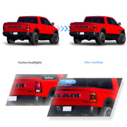 09-18 Dodge Ram 1500/2500/3500 Vland Upgrade LED Tail Lights With Amber Turn Signal