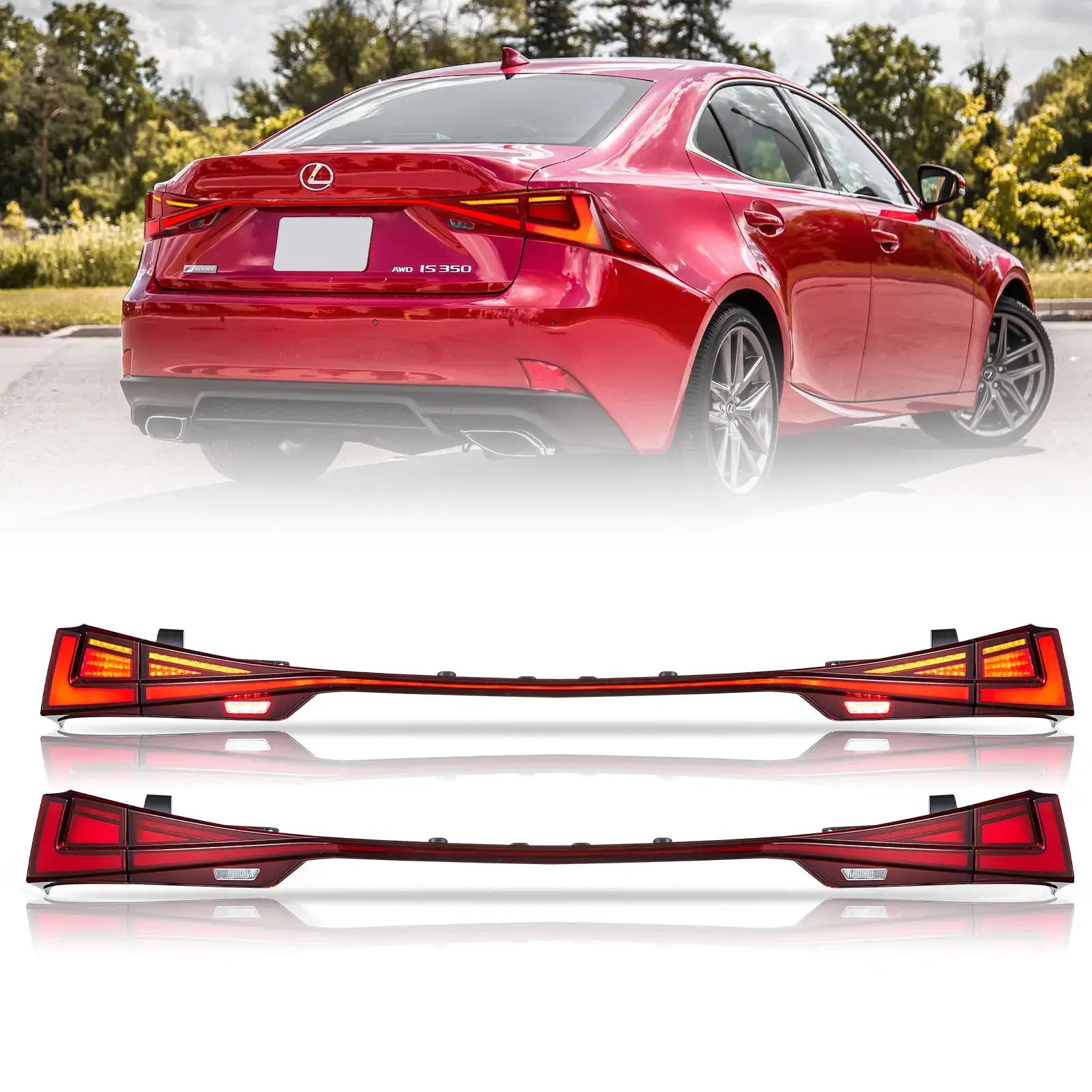 14-20 Lexus IS 250 200t 300h F Sport Vland LED Tail Lights