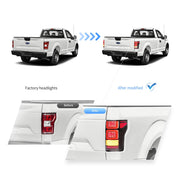 15-20 Ford F150 13th Gen Vland LED Tail Lights With Amber Sequential Turn Signal