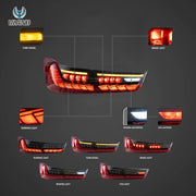 18-24 BMW 3 Series 7th Gen G20/G28/G80 Vland OLED Tail Lights With Sequential Turn Signal [E-mark]