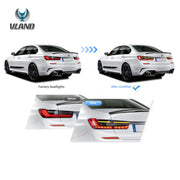 18-24 BMW 3 Series 7th Gen G20/G28/G80 Vland OLED Tail Lights With Sequential Turn Signal [E-mark]